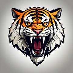 Fototapeta premium angry tiger logo