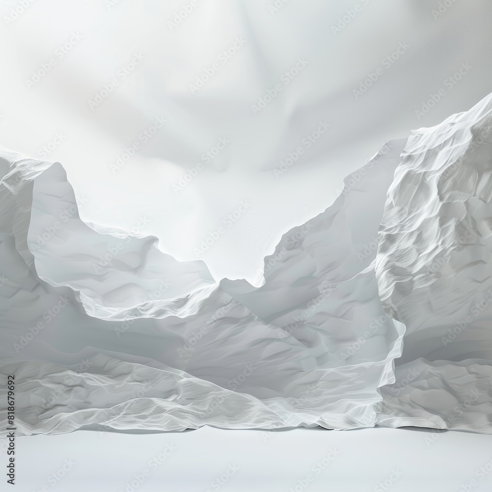Poster cosmic scene on a white background generative ai