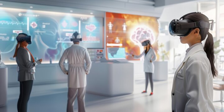 A virtual reality simulation of a clinical trial