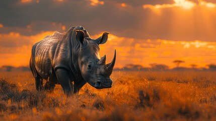 Sunset Rhino
