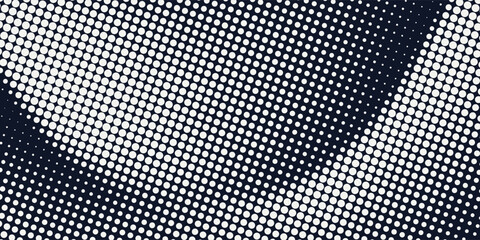 Halftone grunge banner design vector, twotone background concept with photo frame and copy space