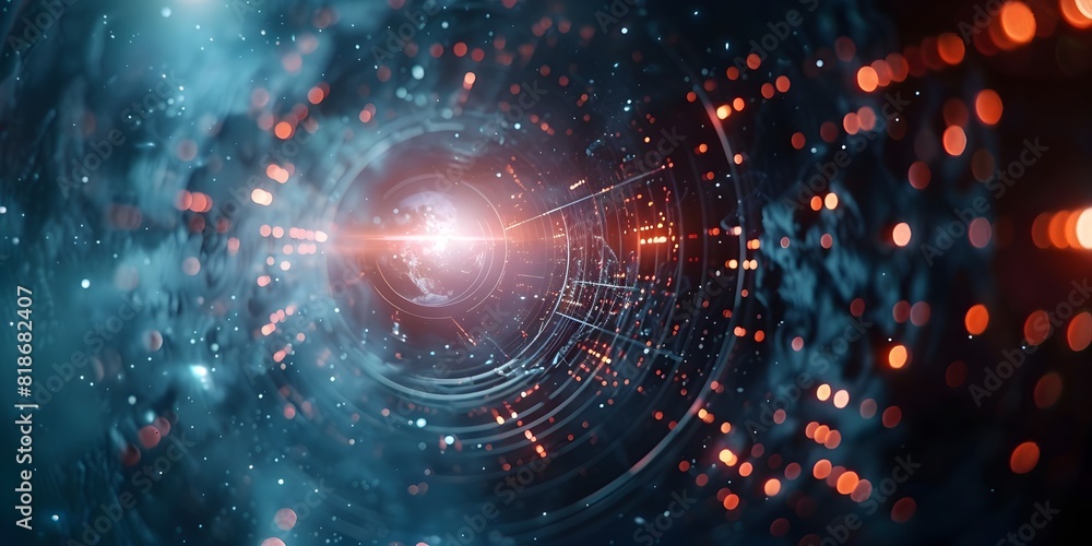 Canvas Prints visionary odyssey captivating glimpse into the boundless realms of future technology and cosmic