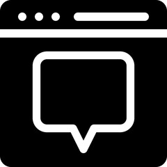 Fototapeta premium chat website icon