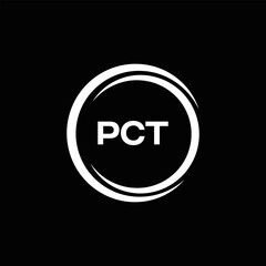 PCT logo. P C T design. White PCT letter. PCT, P C T letter logo design. P C T letter logo design in FIVE, FOUR, THREE, style. letter logo set in one artboard. P C T letter logo vector design.