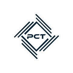PCT logo. P C T design. White PCT letter. PCT, P C T letter logo design. P C T letter logo design in FIVE, FOUR, THREE, style. letter logo set in one artboard. P C T letter logo vector design.