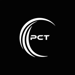 PCT logo. P C T design. White PCT letter. PCT, P C T letter logo design. P C T letter logo design in FIVE, FOUR, THREE, style. letter logo set in one artboard. P C T letter logo vector design.