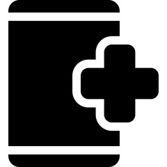 Fototapeta premium phone medical app icon