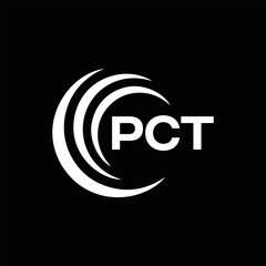 PCT logo. P C T design. White PCT letter. PCT, P C T letter logo design. P C T letter logo design in FIVE, FOUR, THREE, style. letter logo set in one artboard. P C T letter logo vector design.