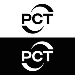 PCT logo. P C T design. White PCT letter. PCT, P C T letter logo design. P C T letter logo design in FIVE, FOUR, THREE, style. letter logo set in one artboard. P C T letter logo vector design.