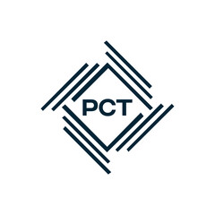 PCT logo. P C T design. White PCT letter. PCT, P C T letter logo design. P C T letter logo design in FIVE, FOUR, THREE, style. letter logo set in one artboard. P C T letter logo vector design.