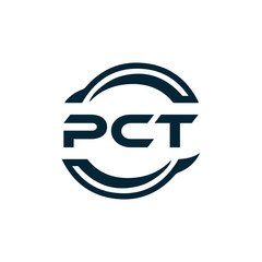 PCT logo. P C T design. White PCT letter. PCT, P C T letter logo design. P C T letter logo design in FIVE, FOUR, THREE, style. letter logo set in one artboard. P C T letter logo vector design.