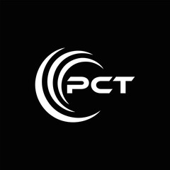 PCT logo. P C T design. White PCT letter. PCT, P C T letter logo design. P C T letter logo design in FIVE, FOUR, THREE, style. letter logo set in one artboard. P C T letter logo vector design.
