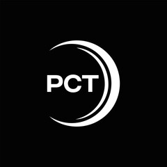 PCT logo. P C T design. White PCT letter. PCT, P C T letter logo design. P C T letter logo design in FIVE, FOUR, THREE, style. letter logo set in one artboard. P C T letter logo vector design.