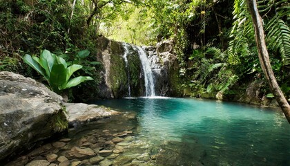 A remote island with a solitary palm tree and pristine beaches.
