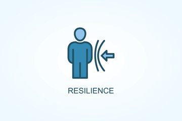 Resilience vector  or logo sign symbol illustration