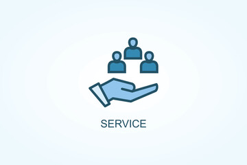 Service vector  or logo sign symbol illustration