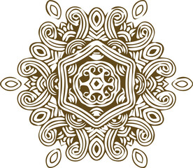 Beautiful mandala art, vector mandala design