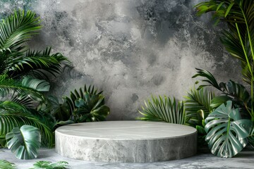 Artistic wooden podium stand with a smooth, unoccupied surface, complementing the natural elegance of a high-quality product.. Beautiful simple AI generated image in 4K, unique.