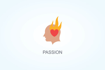 Passion Vector  Or Logo Sign Symbol Illustration