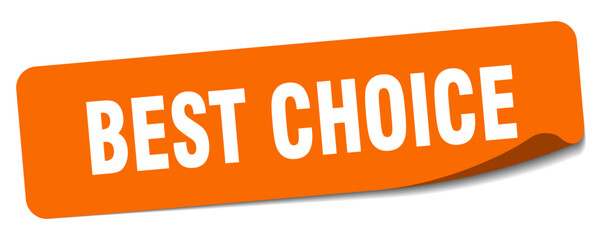 best choice sticker. best choice label