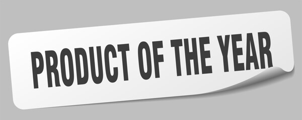 product of the year sticker. product of the year label