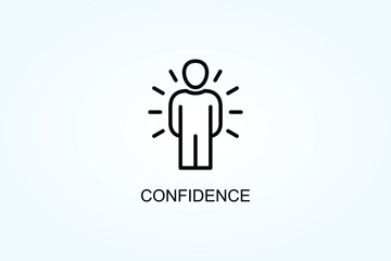 Confidence Vector  Or Logo Sign Symbol Illustration
