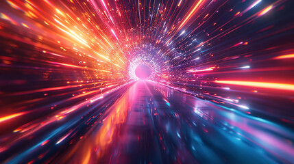 Naklejka premium Radiant technology sense texture abstract KV main visual business PPT background