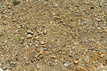 乾いた河原の砂利