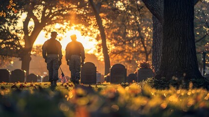 Soldiers Honor Fallen Heroes with Solemn Tribute at Arlington National Cemetery