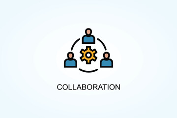 Collaboration Vector  Or Logo Sign Symbol Illustration