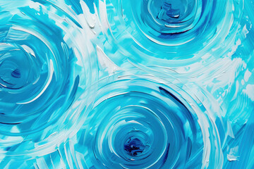 abstract acrylic painting style of water circle wave while the weather is raining background