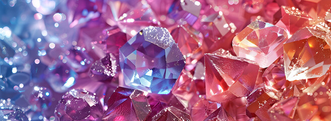 Elegant Sparkling Crystal Gem Illustration, Radiant Crystal Gem Background

