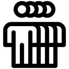 Population. Editable vector icon.