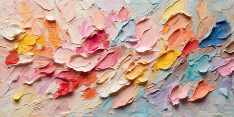 abstract background with oil painting,soft and sweet color fragment of multicolored texturesoft and...