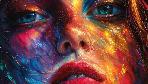 Express your innermost emotions through bold and vibrant colors,