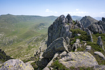 Landscape of Rila Mountain near Kalin peak, Bulgaria