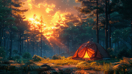 HUTY: Camping, HD Wallpaper