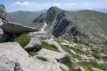 Landscape of Rila Mountain near Kalin peak, Bulgaria