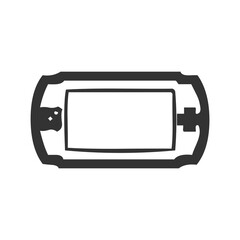 Video game console silhouette