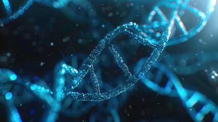 DNA gene background science helix cell genetic medical biotechnology biology bio. Technology gene DNA abstract molecule medicine blue 3D background research digital futuristic human concept health