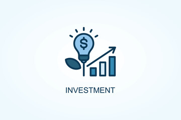 Investment vector  or logo sign symbol illustration