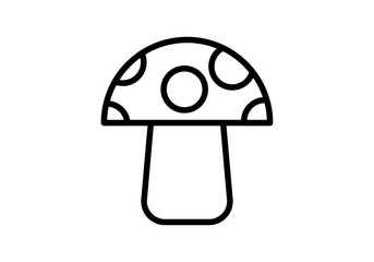 Icono negro de una seta en fondo blanco.