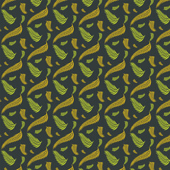 Naklejka premium Leaves pattern seamless pattern
