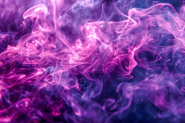 Mesmerizing Abstract Pink and Purple Smoke Swirling in Vivid Light