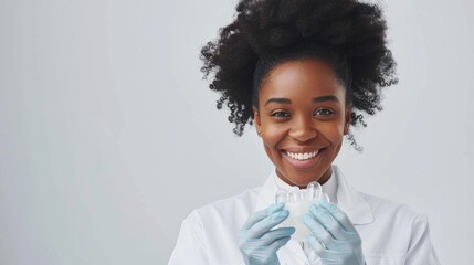 A Smiling Female Laboratory Scientist