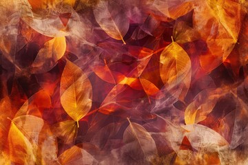 Autumn Abstract Use the warm colors of autumn leaves reds, oranges, and yellows in a loose, flowing abstract design