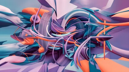 Abstract 3d captivating stunning background .Modern digital background