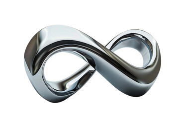 Shiny Mobius Strip Sculpture