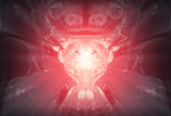 MRI of the prostate gland, revealing an enlarged size.