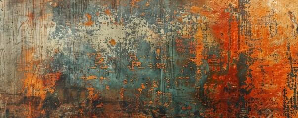 Obraz premium Rustic Textures Create an abstract background that incorporates rustic textures like wood grain or metal oxidation, blending natural and industrial elements